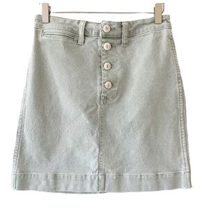 MADEWELL Emmett frosted green mini skirt
